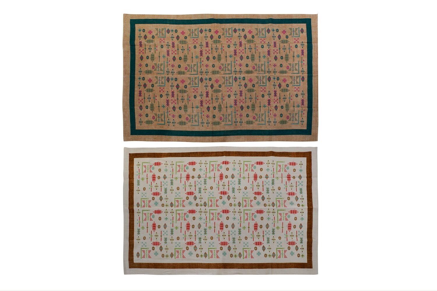 TAPPETO COTONE 120X180X0,4 715 IKAT 2 ASSORTITI. TX185698