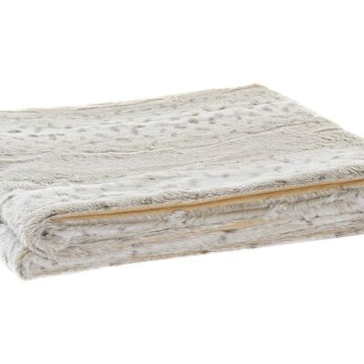 COPERTA POLIESTERE 130X170X2 485 GRAMMI. BEIGE SELVAGGIO TX186040