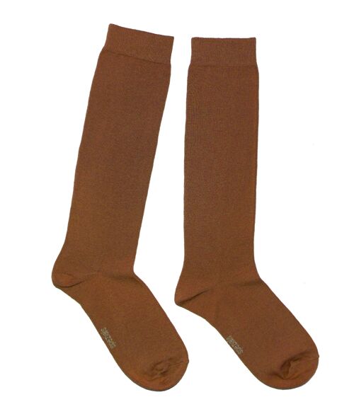 Knee Socks for Women >>Acorn<< soft cotton