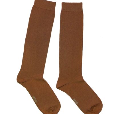 Knee Socks for Women >>Acorn<< soft cotton