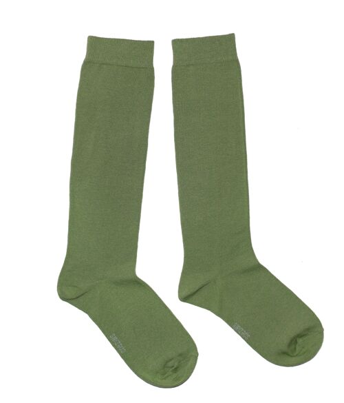 Knee Socks for Women >>Sage Green<<  soft cotton