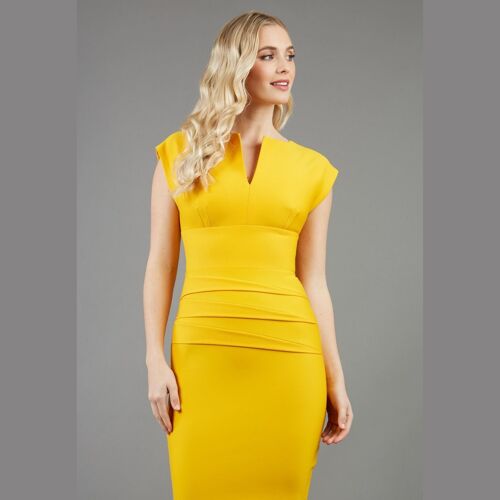 Daphne Sleeveless Dress yellow