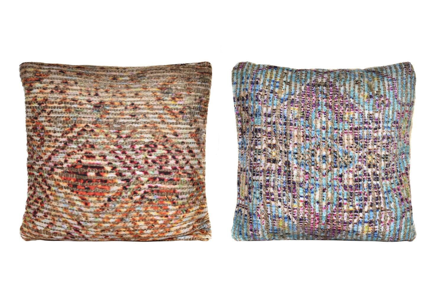 CUSCINO IN JUTA COTONE 60X10X60 700 GR. 	2 SURT. TX187600