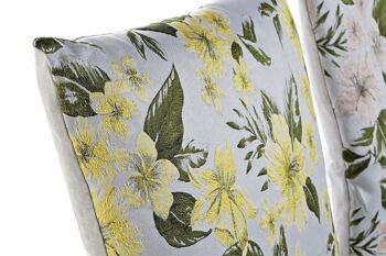 COUSSIN POLYESTER 45X10X45 400 GR. FLEURS 3 ASSORTIMENTS. TX189689 2