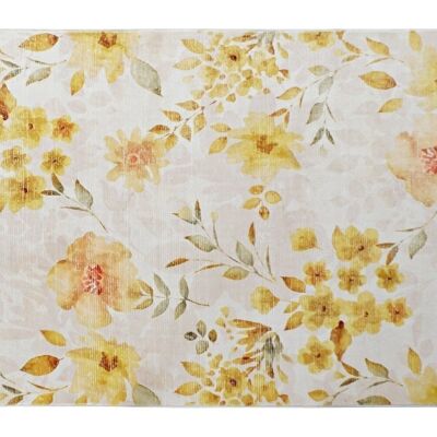 POLYESTER CARPET 120X180X0,5 600 GSM, FLOWERS TX190543