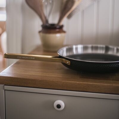 MODEL XB - Frying pan, Black + Brass