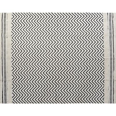 TAPIS COTON 120X180X0,7 1000 GSM ZIG ZAG TX192796