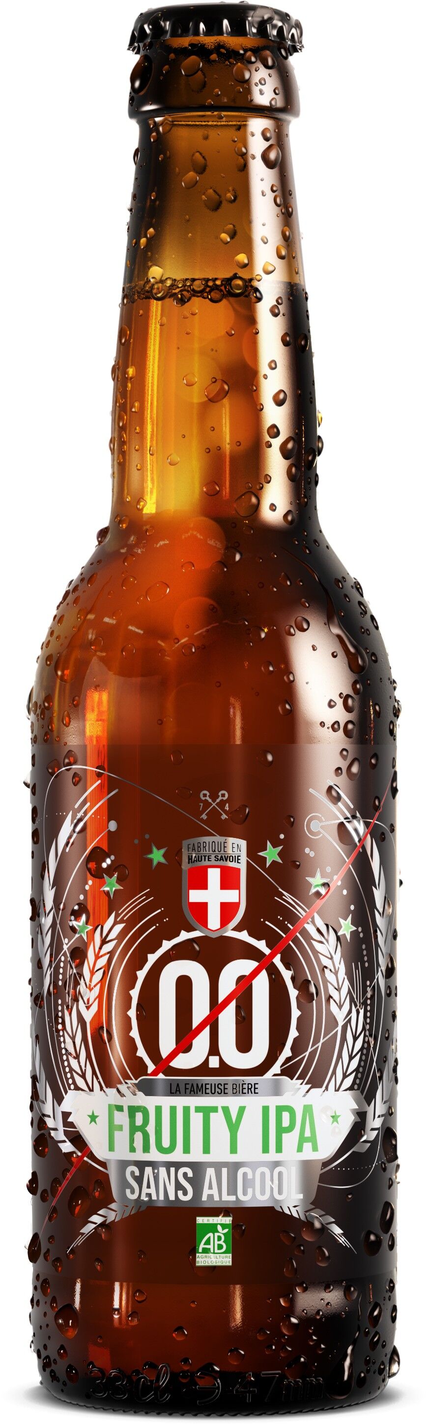 Fruity IPA Beer without alcohol 0.0% - Organic