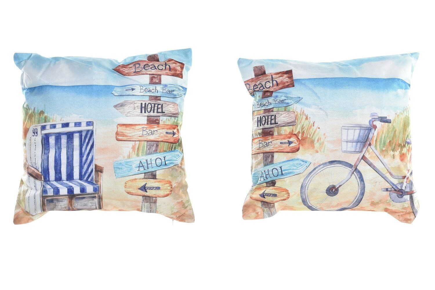 CUSCINO POLIESTERE 45X10X45 450GR, PLAYA 2 SURT. TX193782