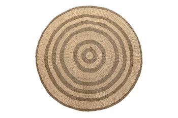 TAPIS SEAGRASS FIBRE MAÏS 150X1X150 BEIGE TX194335 1