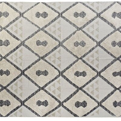 ALFOMBRA ALGODON 200X290X1 1500 GSM ROMBOS BEIGE TX194819