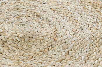 TAPIS DE JUTE 200X200X0,75 2000 GSM BRUN NATUREL TX194828 3