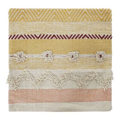 FODERA CUSCINO COTONE 60X60X2 FRANGE MULTICOLORE TX194832