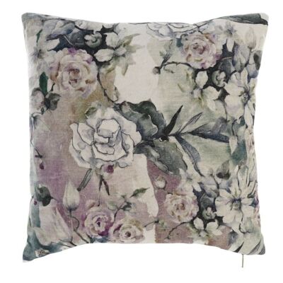 COTTON CUSHION 45X10X45 450 GR. VELVET FLOWERS TX194858