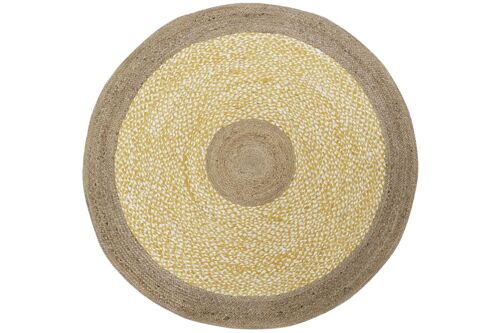 ALFOMBRA ALGODON YUTE 200X200X1 2300 GSM NATURAL TX195672