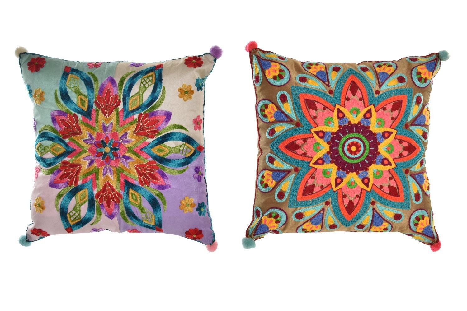 CUSCINO IN COTONE 40X5X40 425 GR, MANDALA 2 SURT. TX196921