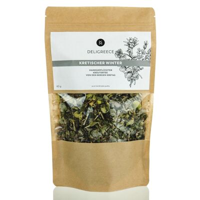 Cretan Winter - Mezcla de té de hierbas de las montañas de Creta - 60 g