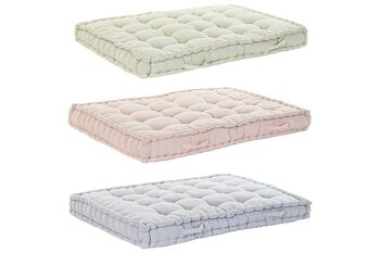 COUSSIN DE SOL COTON 110X80X15 13 KG, 3 ASSORTIMENTS. TX197002 1