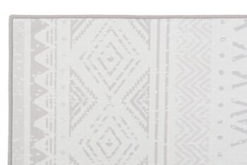 TAPIS POLYESTER 160X230X0,4 260 G/M2, IKATS GRIS TX197040 2