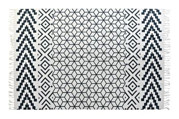 TAPIS COTON 160X230X1 NOIR TX197493 1