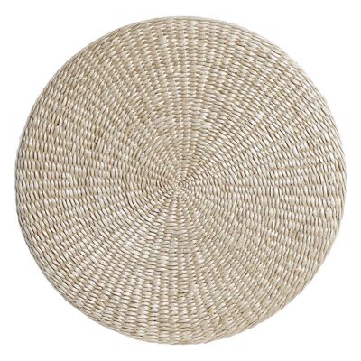 COUSSIN DE SOL EN FIBRE 60X60X11 NATUREL TX199040