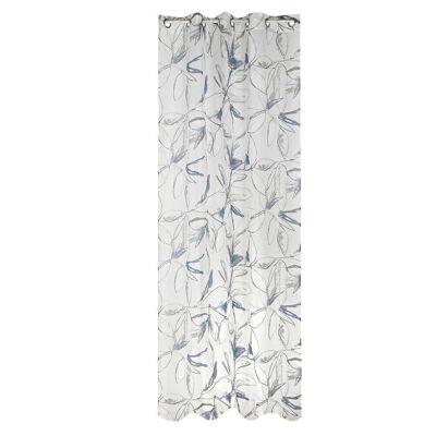 RIDEAU METAL POLYESTER 140X270 110 G/M2 BLEU TX199681