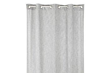 RIDEAU MÉTAL POLYESTER 140X270 170 G/M2 GRIS TX199690 2