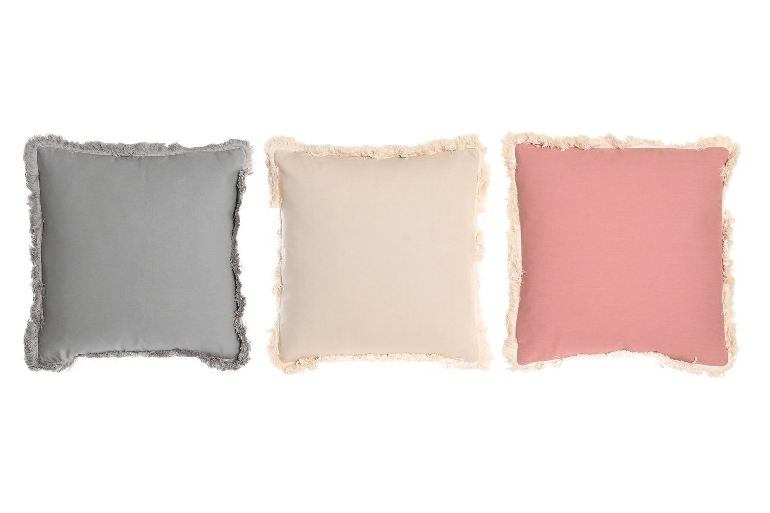 CUSCINO POLIESTERE 43X10X43 380 GR, FRANGE 3 ASSORTIMENTI. TX199727