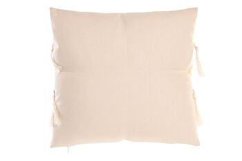 COUSSIN POLYESTER 43X10X43 380 GR, FRANGES 3 ASSORTIMENTS. TX199728 3