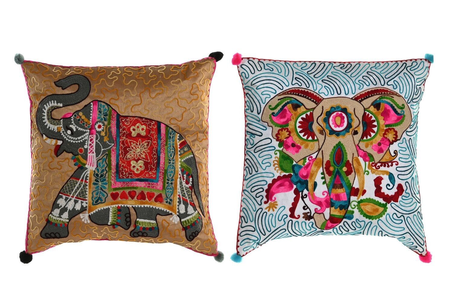 CUSCINO POLIESTERE 40X5X40 440 GR, ELEFANTE 2 SURT. TX200862
