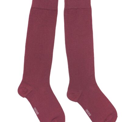 Calzini al ginocchio da donna >>Anemone<< morbido cotone