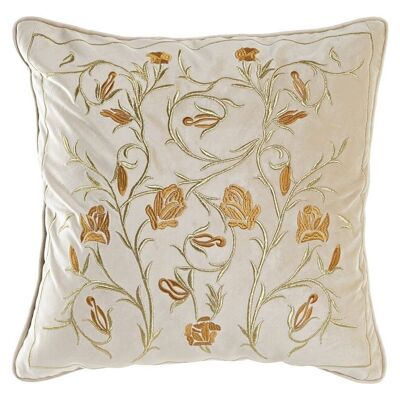 COUSSIN POLYESTER 45X10X45 600 GR FLEURS BRODÉES TX200920