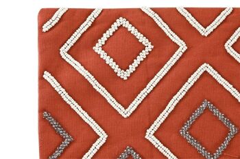 HOUSSE DE COUSSIN COTON 50X1X50 TERRACOTTA GÉOMÉTRIQUE TX201757 2