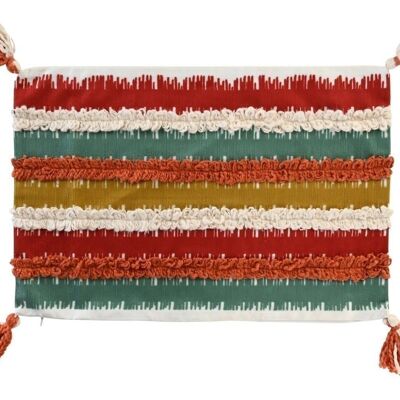 HOUSSE DE COUSSIN COTON 60X1X40 RAYURES MULTICOLORE TX201762