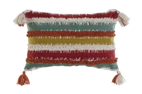 FUNDA COJIN ALGODON 60X1X40 RAYAS MULTICOLOR TX201762