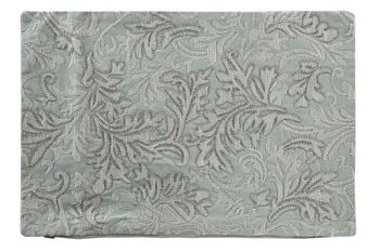 HOUSSE DE COUSSIN COTON 60X1X40 VERT FLEURI TX201766 1