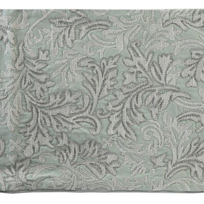 HOUSSE DE COUSSIN COTON 60X1X40 VERT FLEURI TX201766