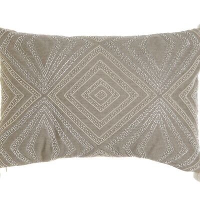 HOUSSE DE COUSSIN COTON 60X1X40 GRIS TX201770