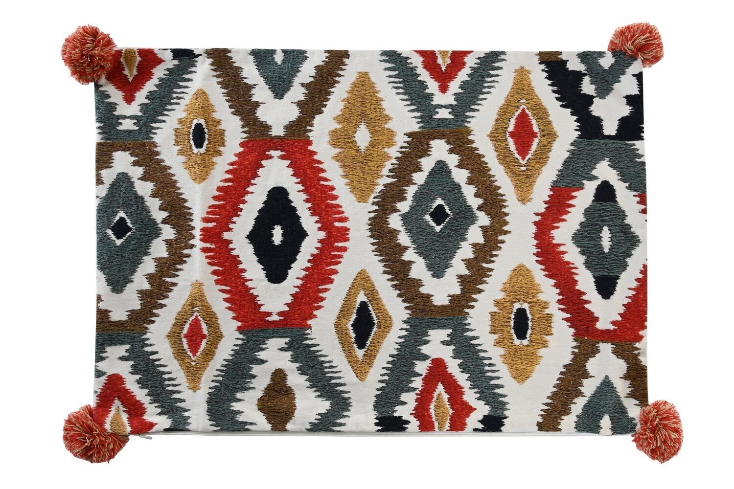 FUNDA COJIN ALGODON 60X1X40 MULTICOLOR TX201772