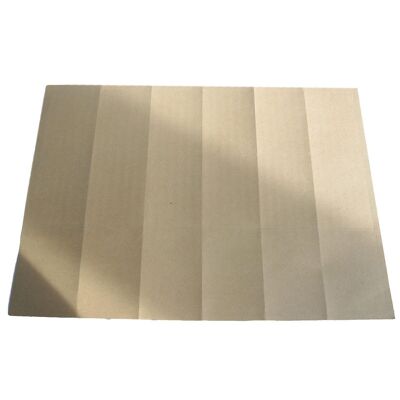 AWKL-07 - Brown Kraft - 18UP Round Corner A4 Laser Label 63.5x46.6mm - Sold in 100x unit/s per outer