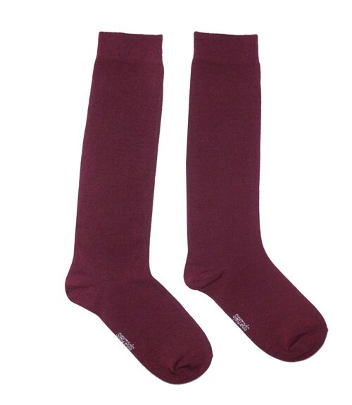 Knee Socks for Women >> Dark Wine<<