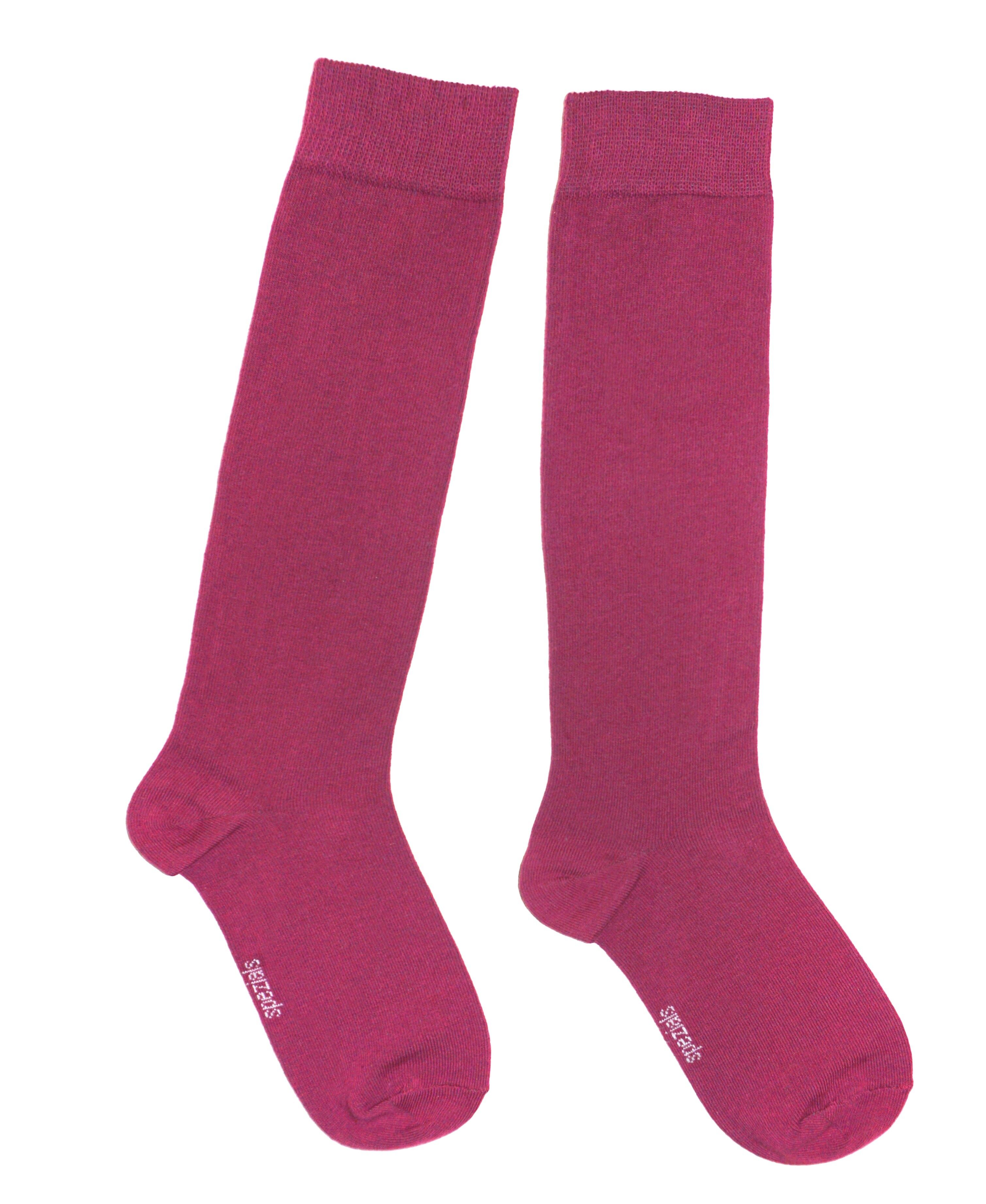 Kniestrümpfe für Damen &gt;&gt;Magenta&lt;&lt;
