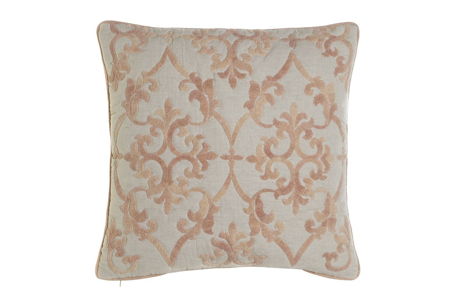 KISSENBEZUG AUS BAUMWOLLE 50X1X50, BESTICKT, BEIGE TX201958