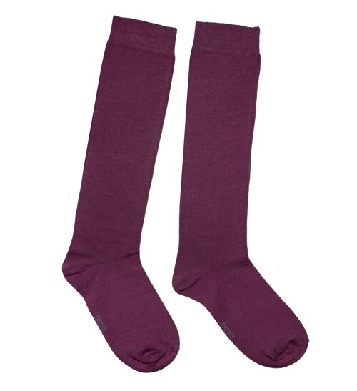 Knee Socks for Women >>Grape<<