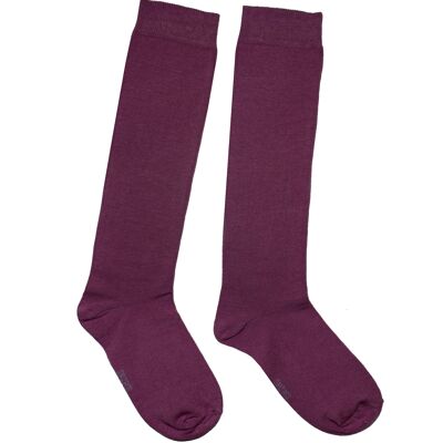 Knee Socks for Women >>Grape<<