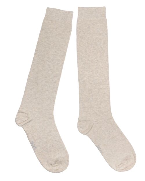 Knee Socks for Women >>Mottled Beige<<