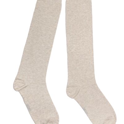 Knee Socks for Women >>Mottled Beige<<
