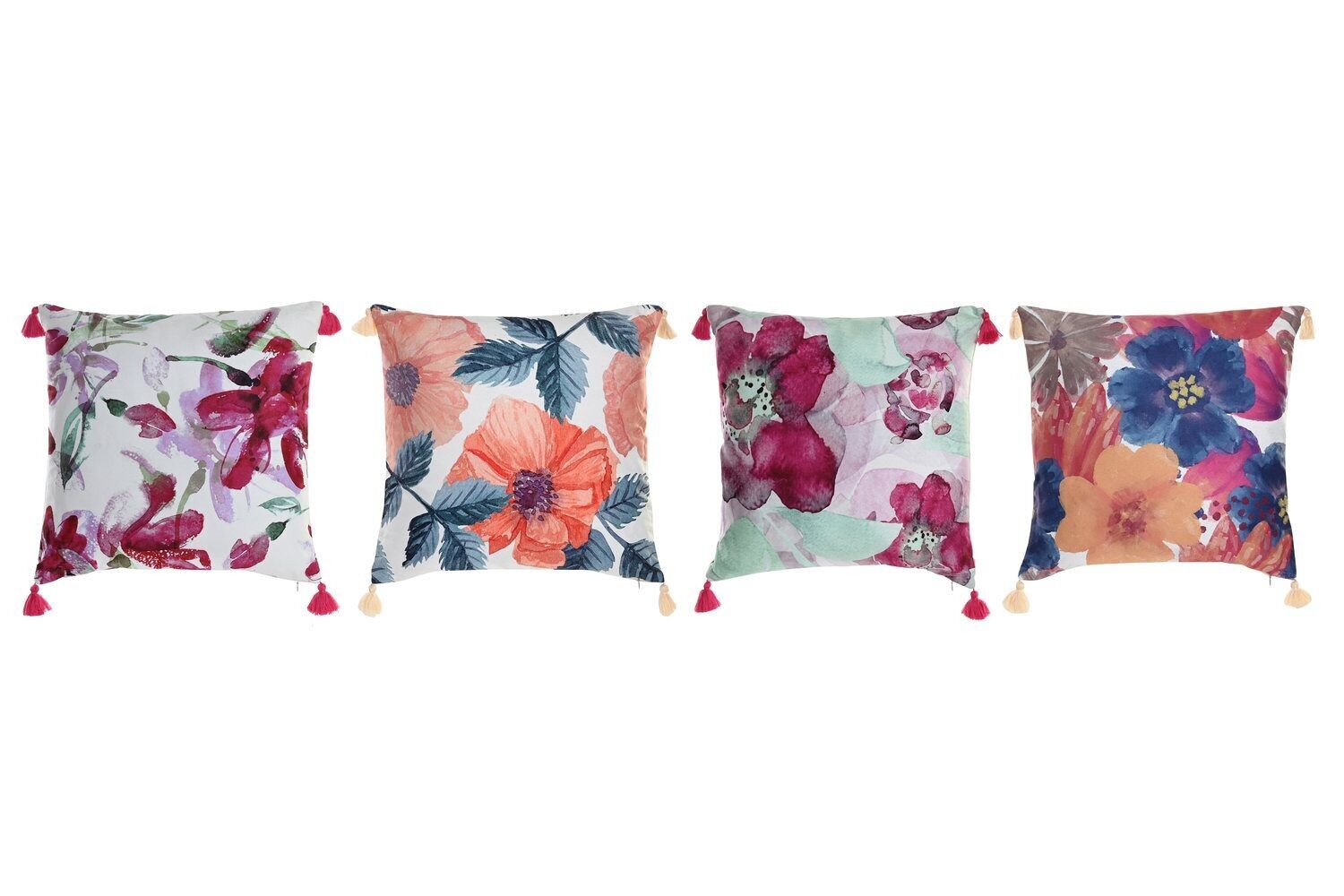 CUSCINO POLIESTERE 45X10X45 400 GR, POMPOM 4 ASSORTIMENTI. TX202415