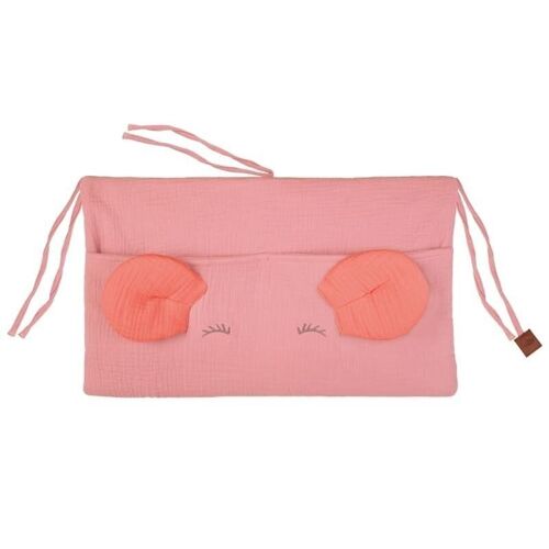 Cot organizer MOUSE Soft Rose&Coral