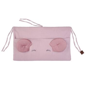 Organisateur de lit bébé MOUSE Blush&Baby Pink 1